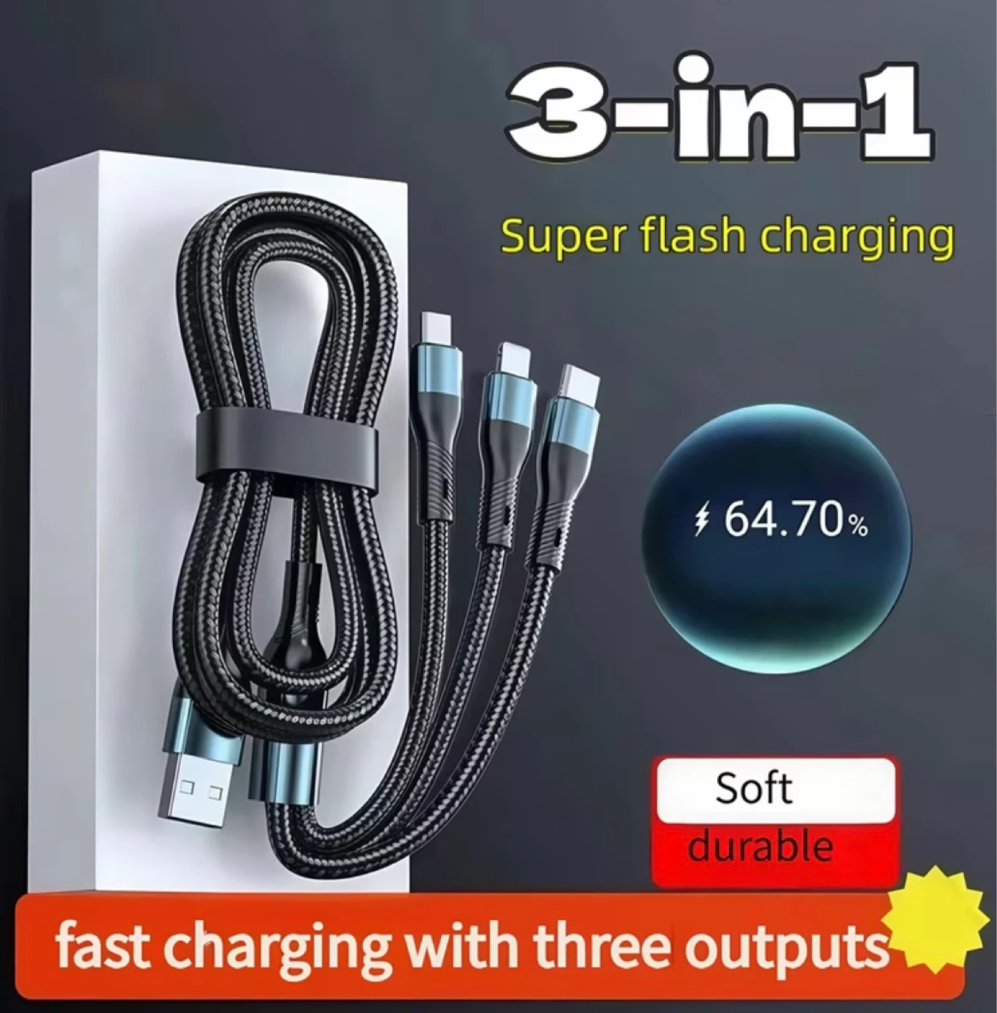 3-in-1 Fast Charging Cable
