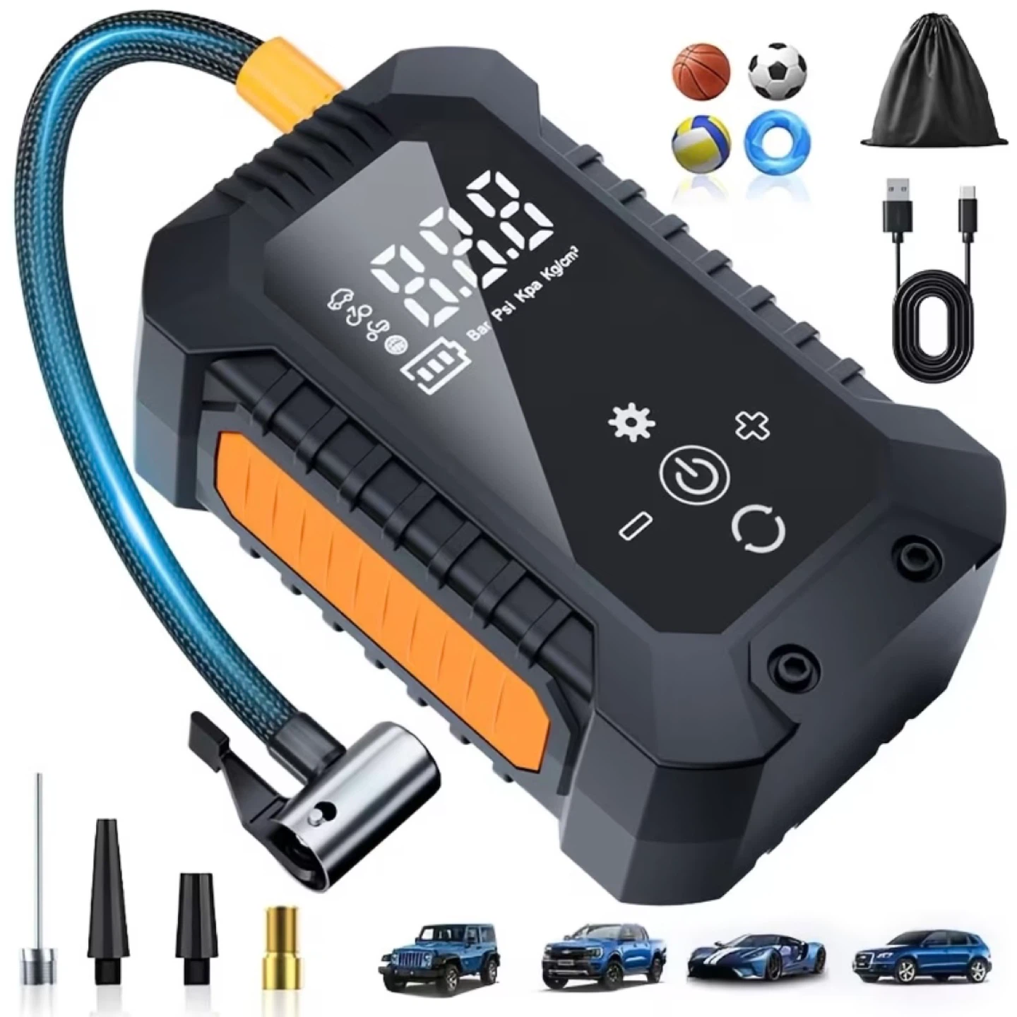 Portable Digital Tire Inflator Compressor