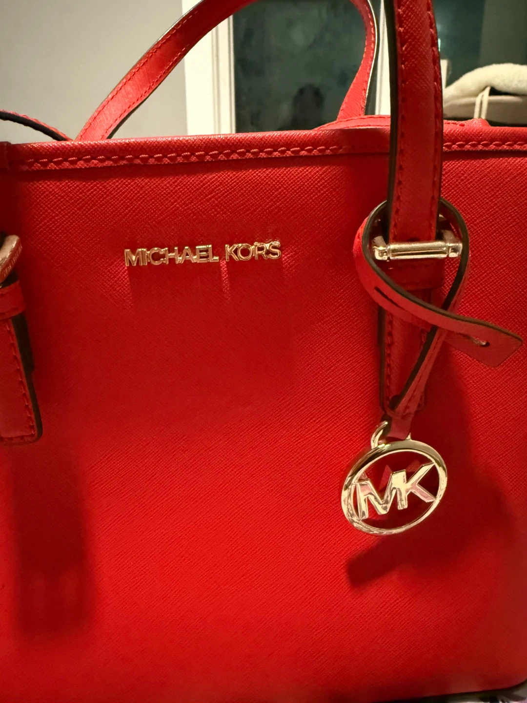 Michael Kors Red Tote Bag