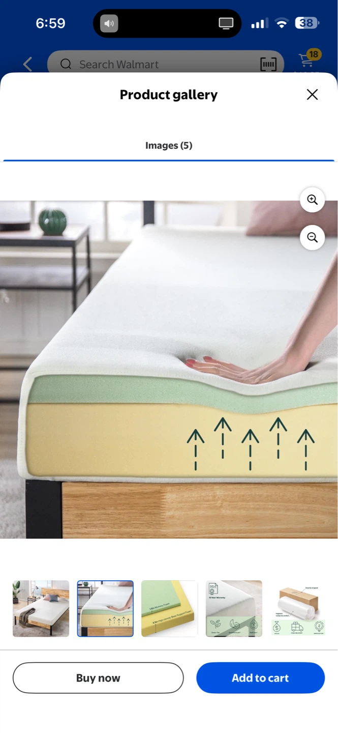 Spa Sensations 6" Memory Foam Mattress - Full - photo 5