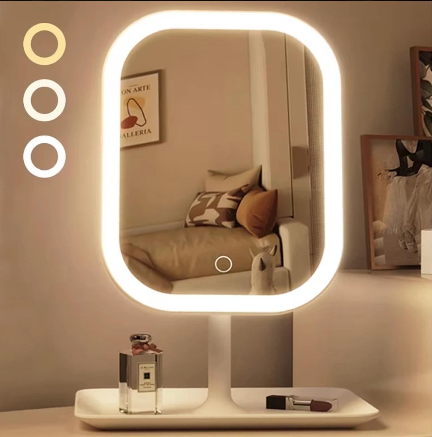 LED Makeup Mirror with 3 Light Settings