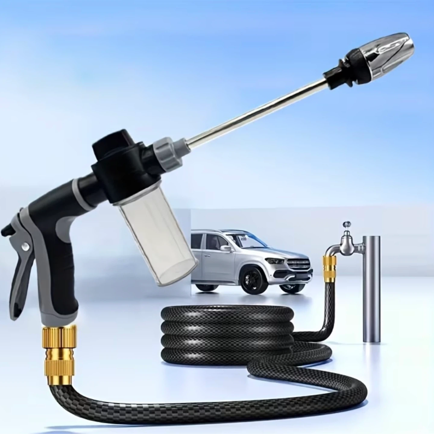 Garden Hose Sprayer with Soap Dispenser