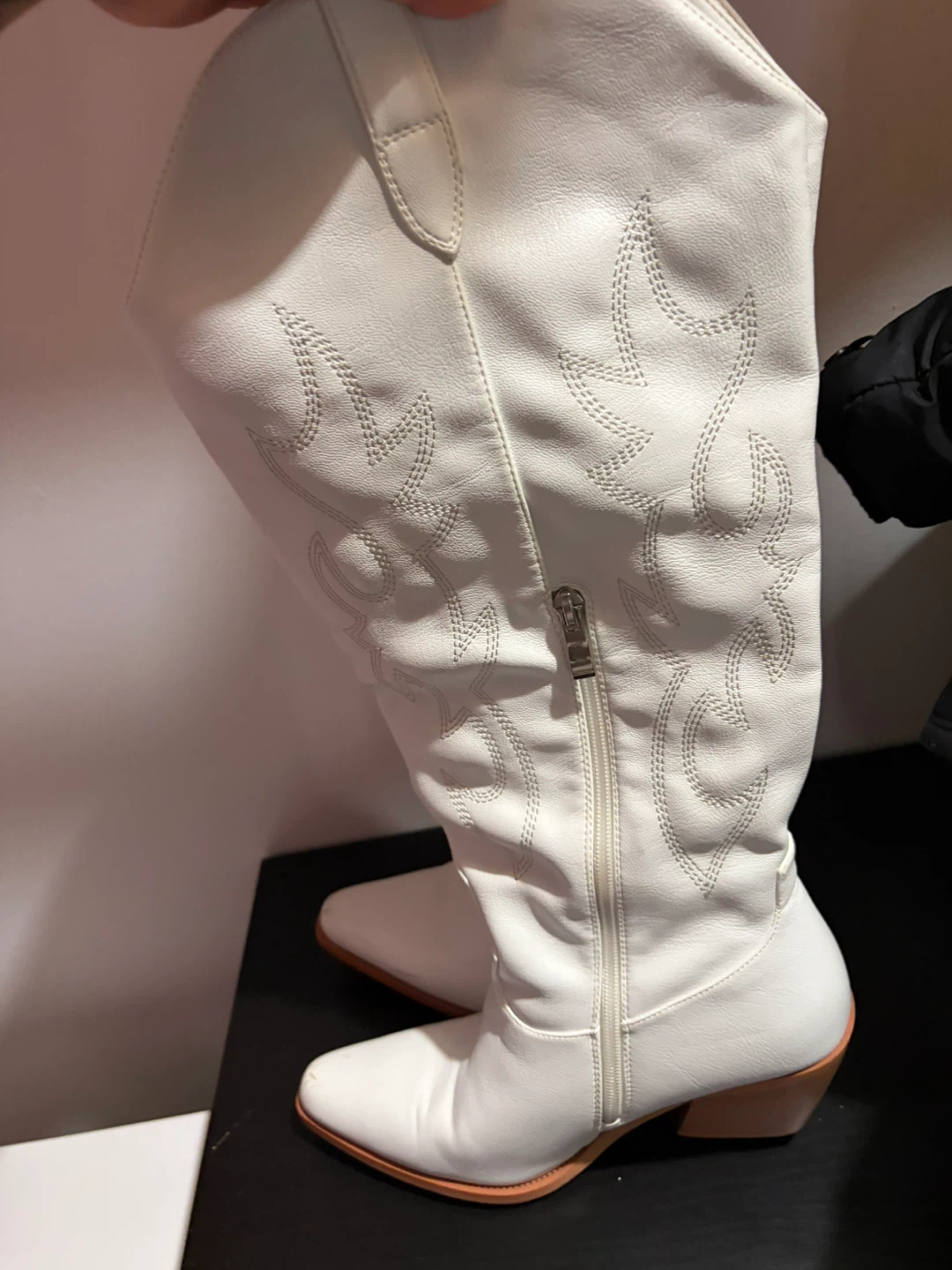 Size 7 - White Cowboy Boots - photo 3