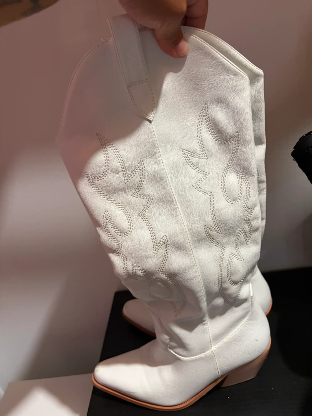 Size 7 - White Cowboy Boots - photo 2