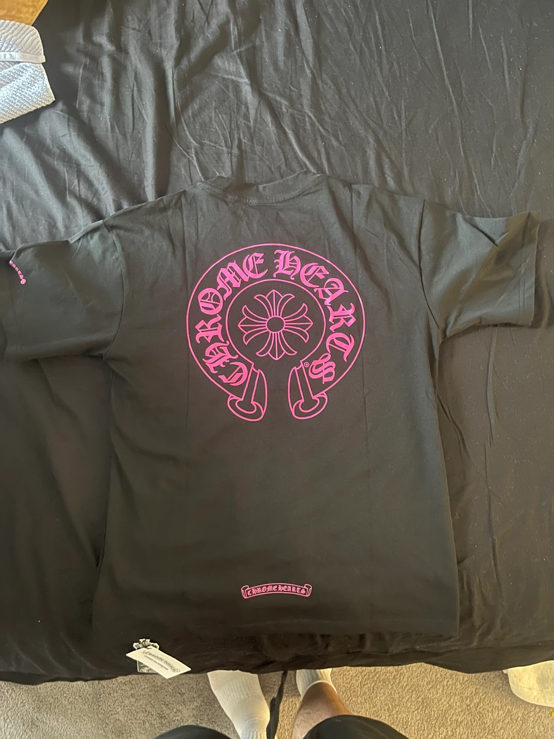 Chrome Hearts T-Shirt Black Pink Logo Size Medium - photo 3