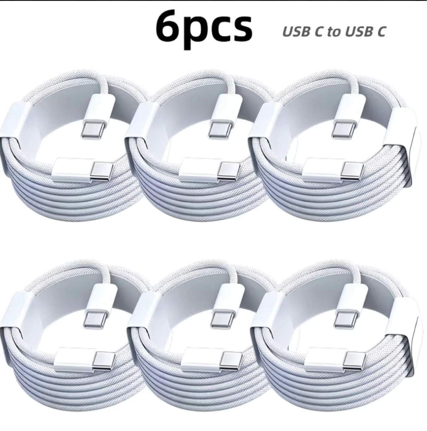 6pcs USB C to USB C Cables
