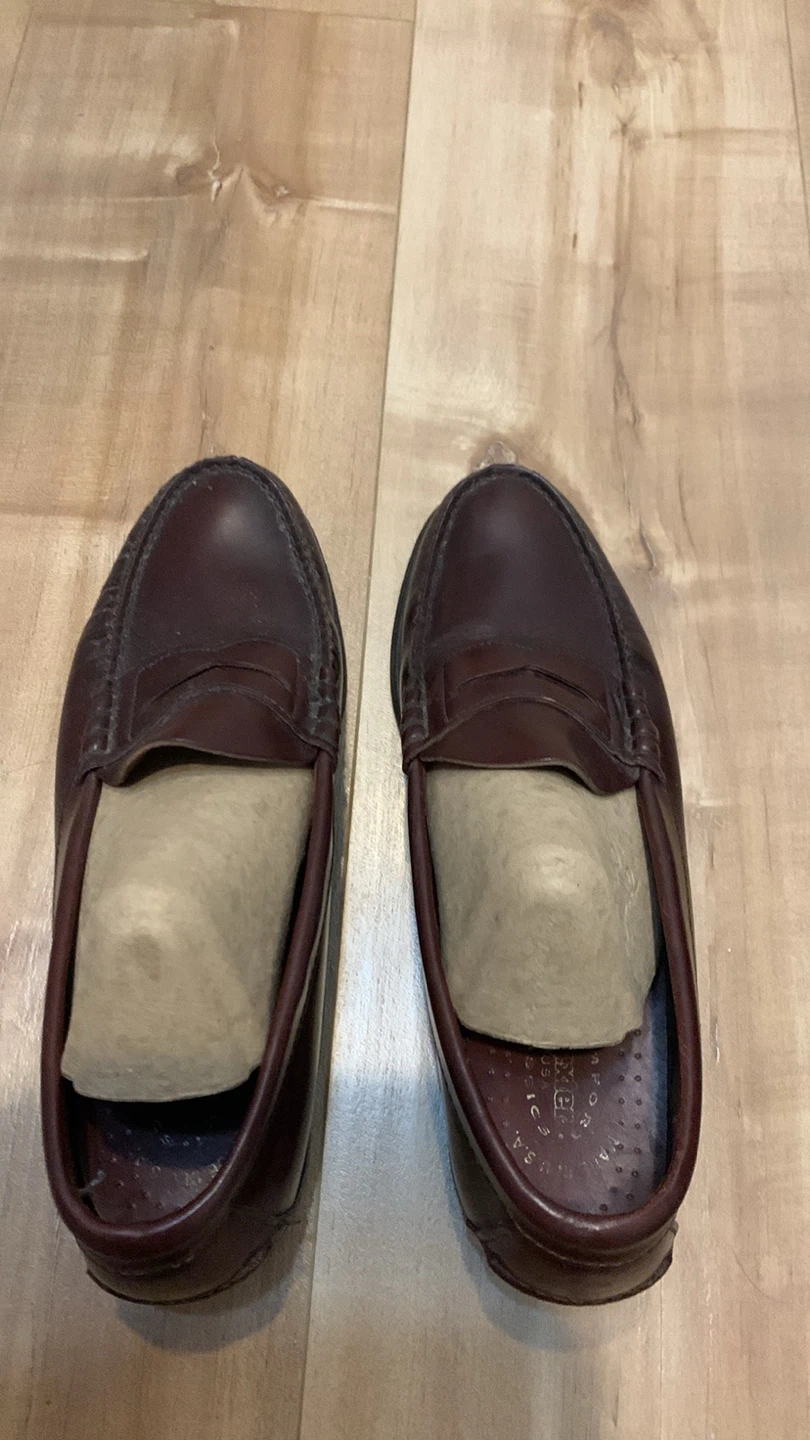 Burgundy Leather Loafers size 9 - photo 2