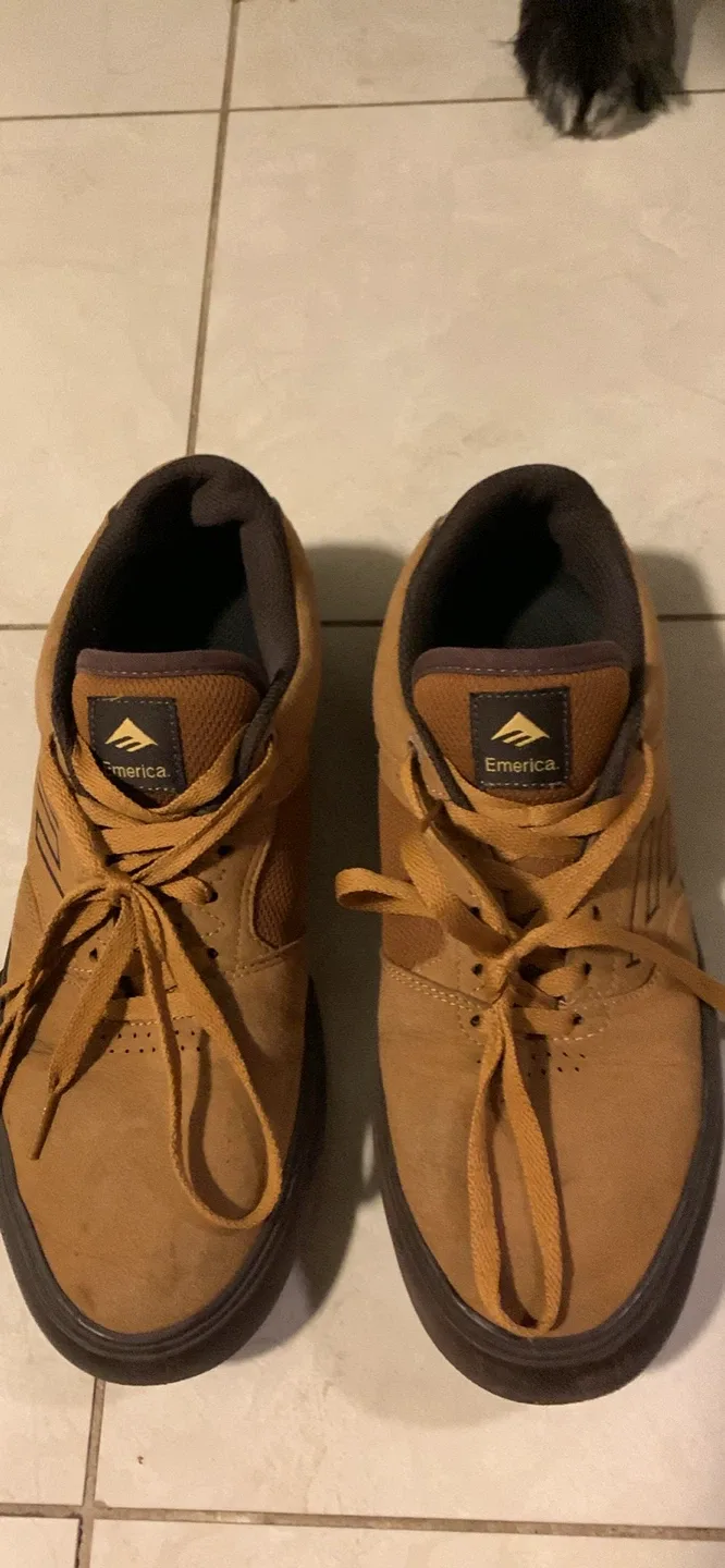 Emerica Brown Suede Skate Shoes