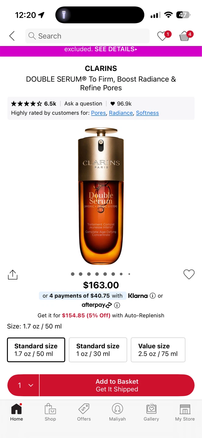 Clarins Double Serum ( brand new)