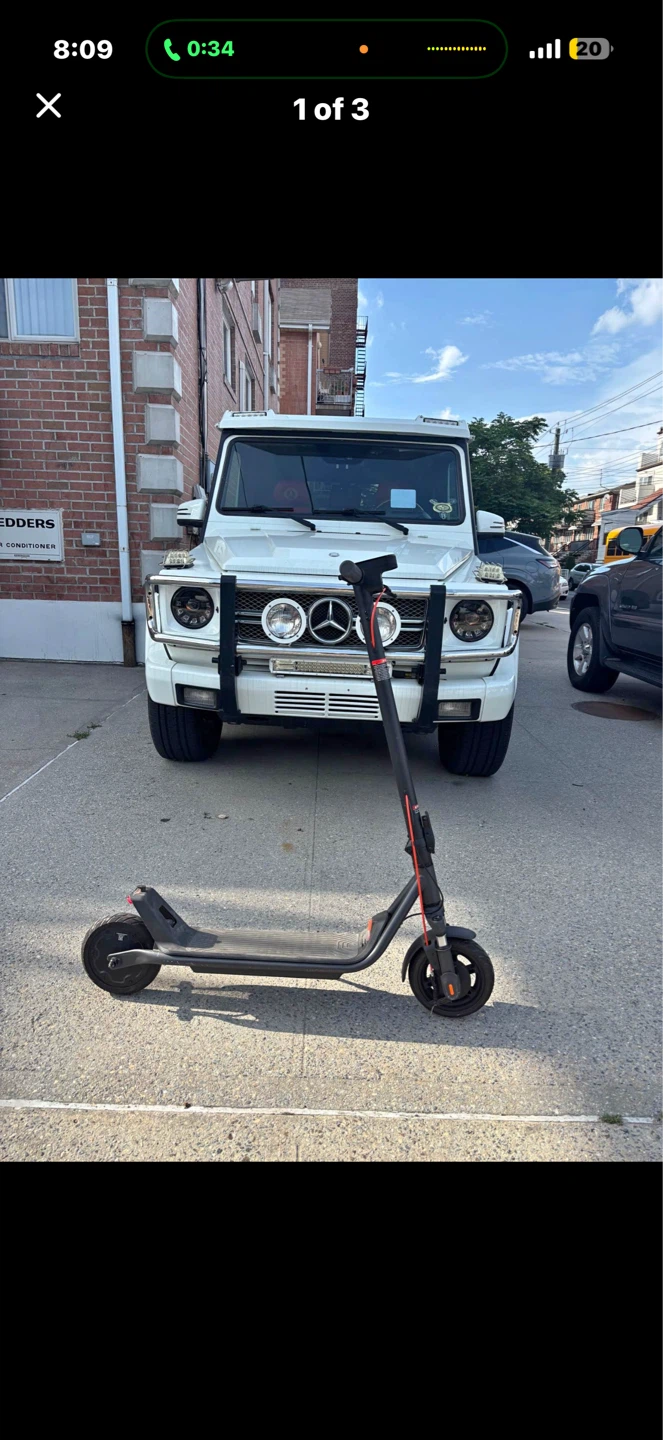 Gray Electric Scooter