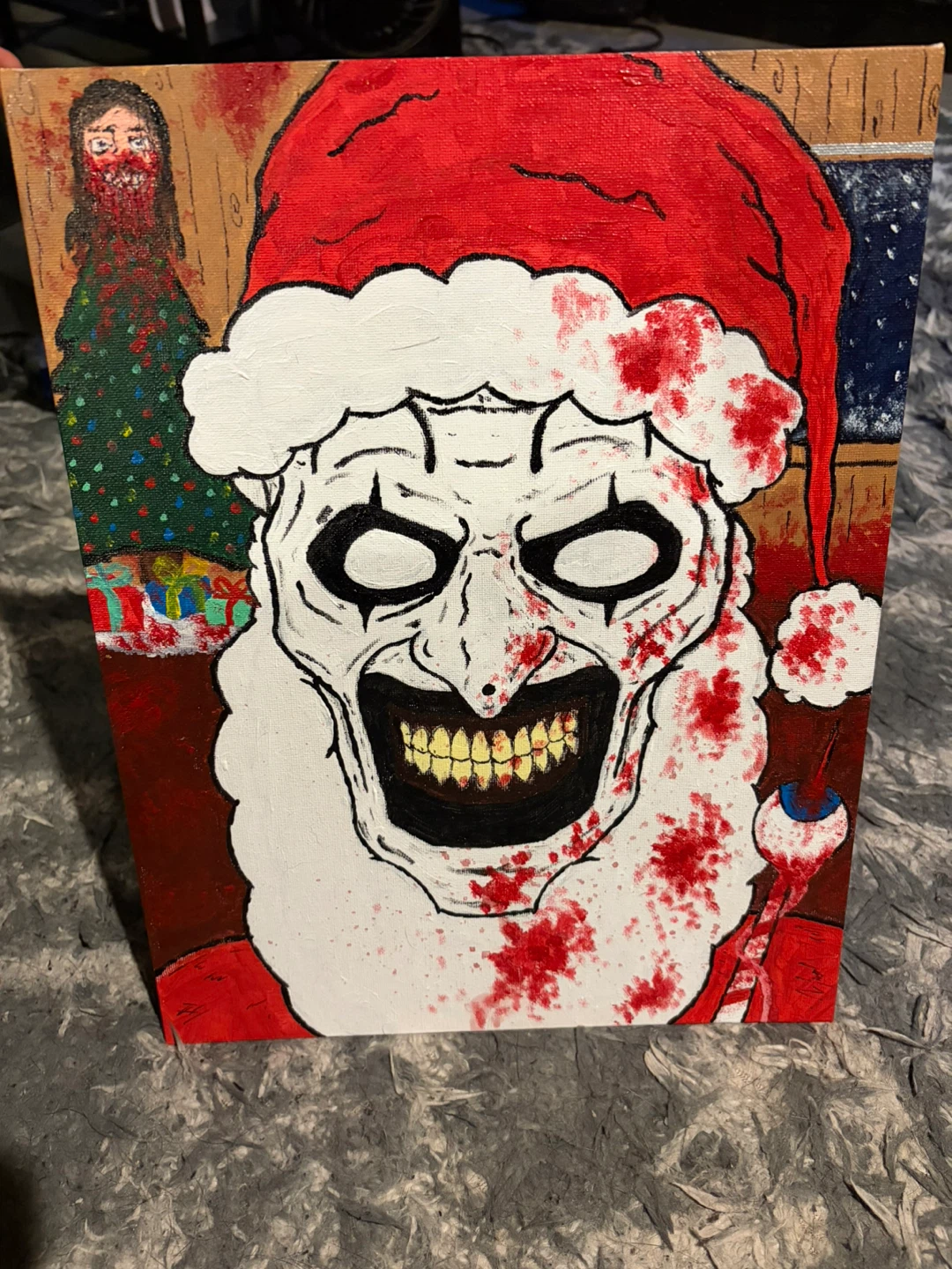 Handmade Terrifier Painting - photo 2