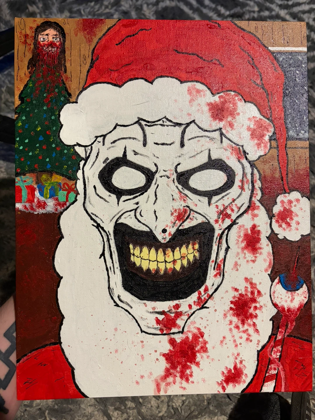 Handmade Terrifier Painting