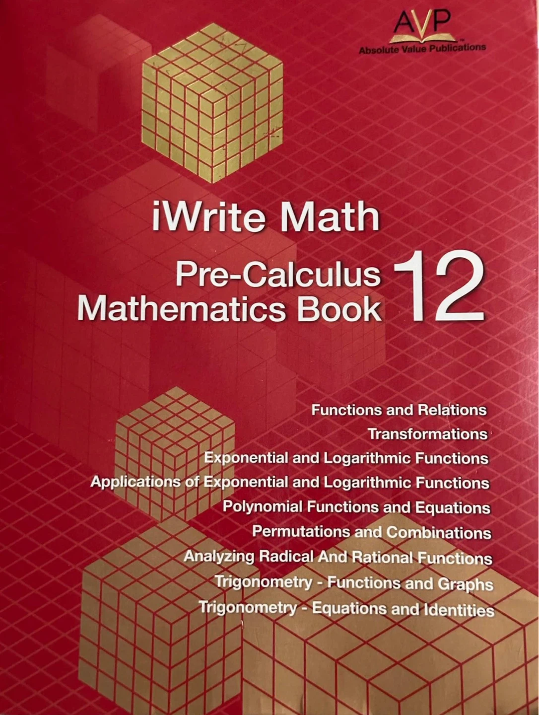iWrite Math Pre-Calculus 12 Textbook