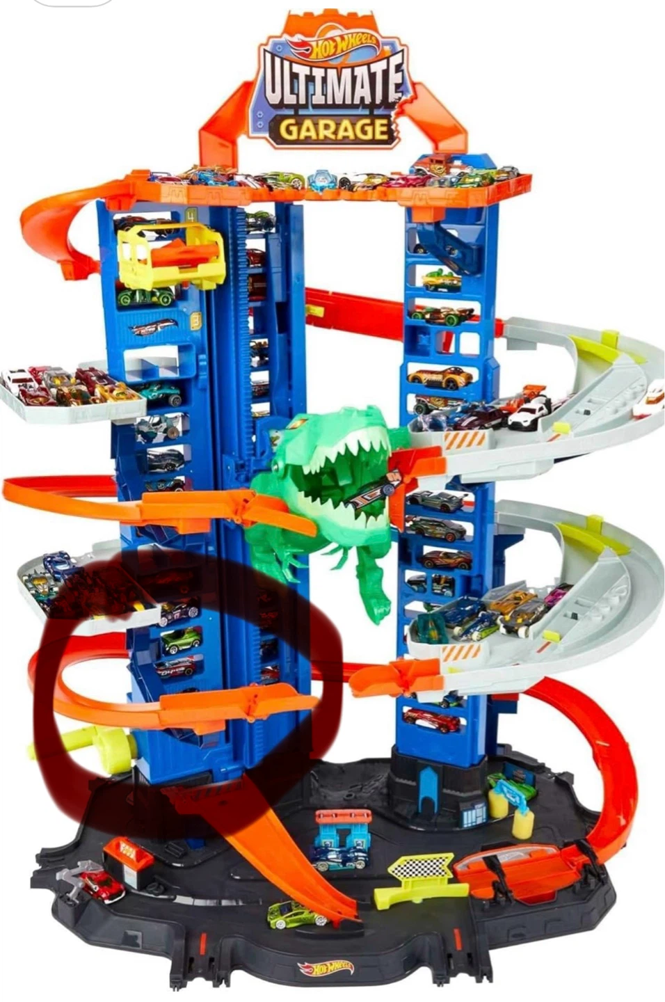 Hot Wheels Ultimate Garage Play Set with T-Rex