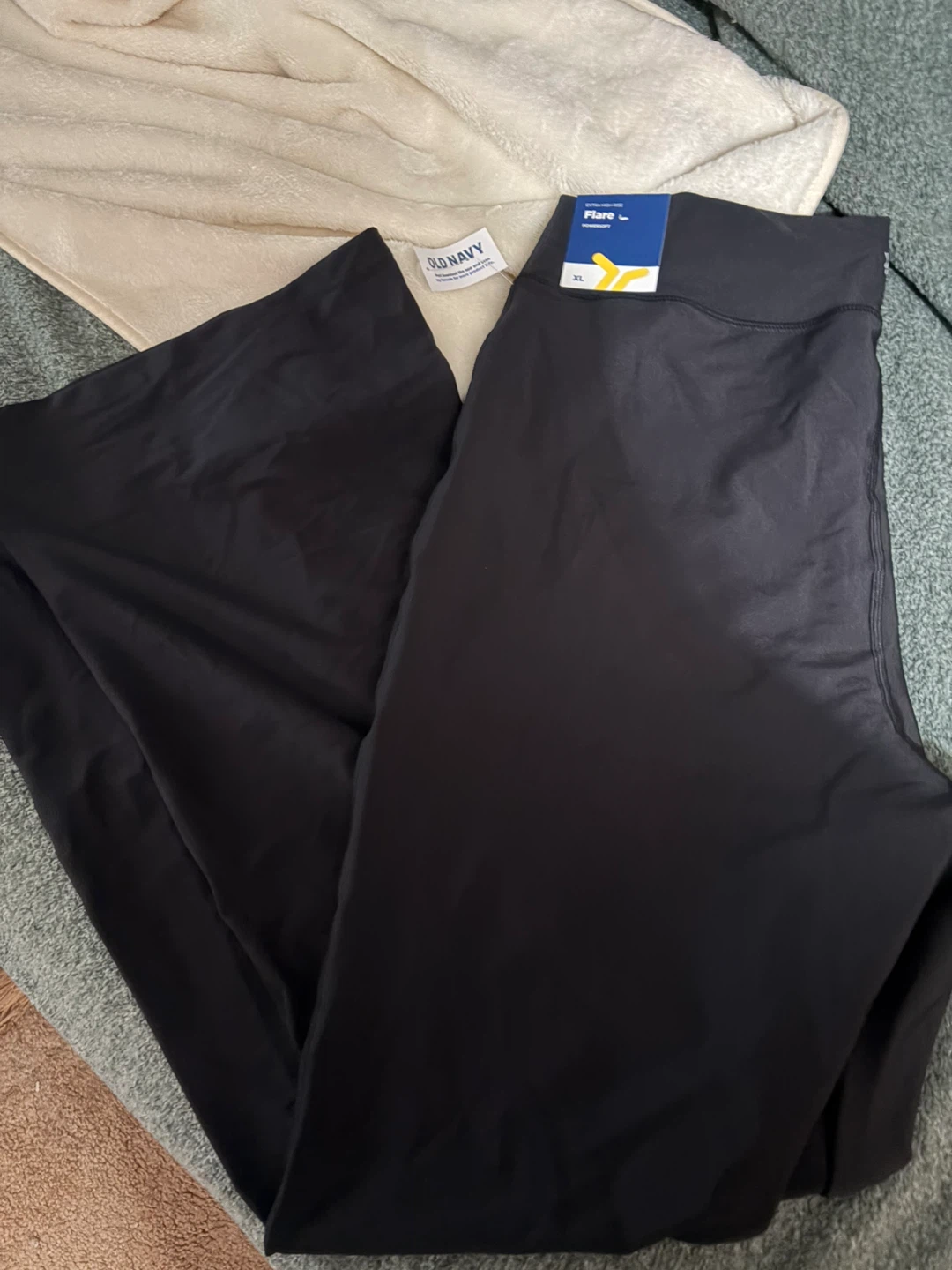New Old Navy Black Flare Leggings XL