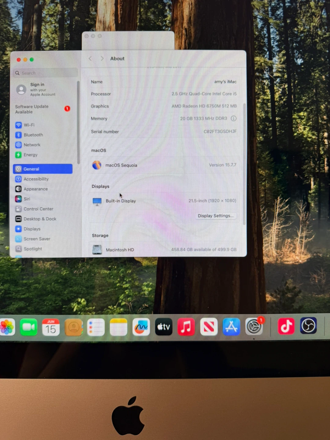 Apple iMac 21.5-inch (Mid 2011) Intel Core i5 Computer - photo 3