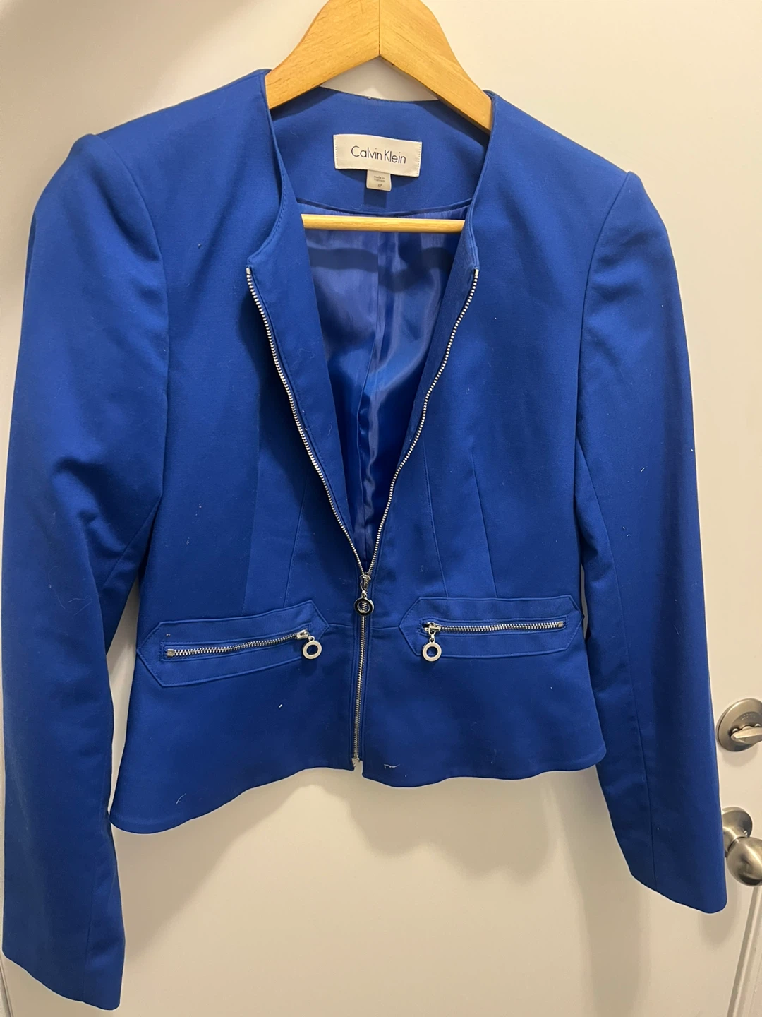 Calvin Klein Blue Blazer - Size 6P