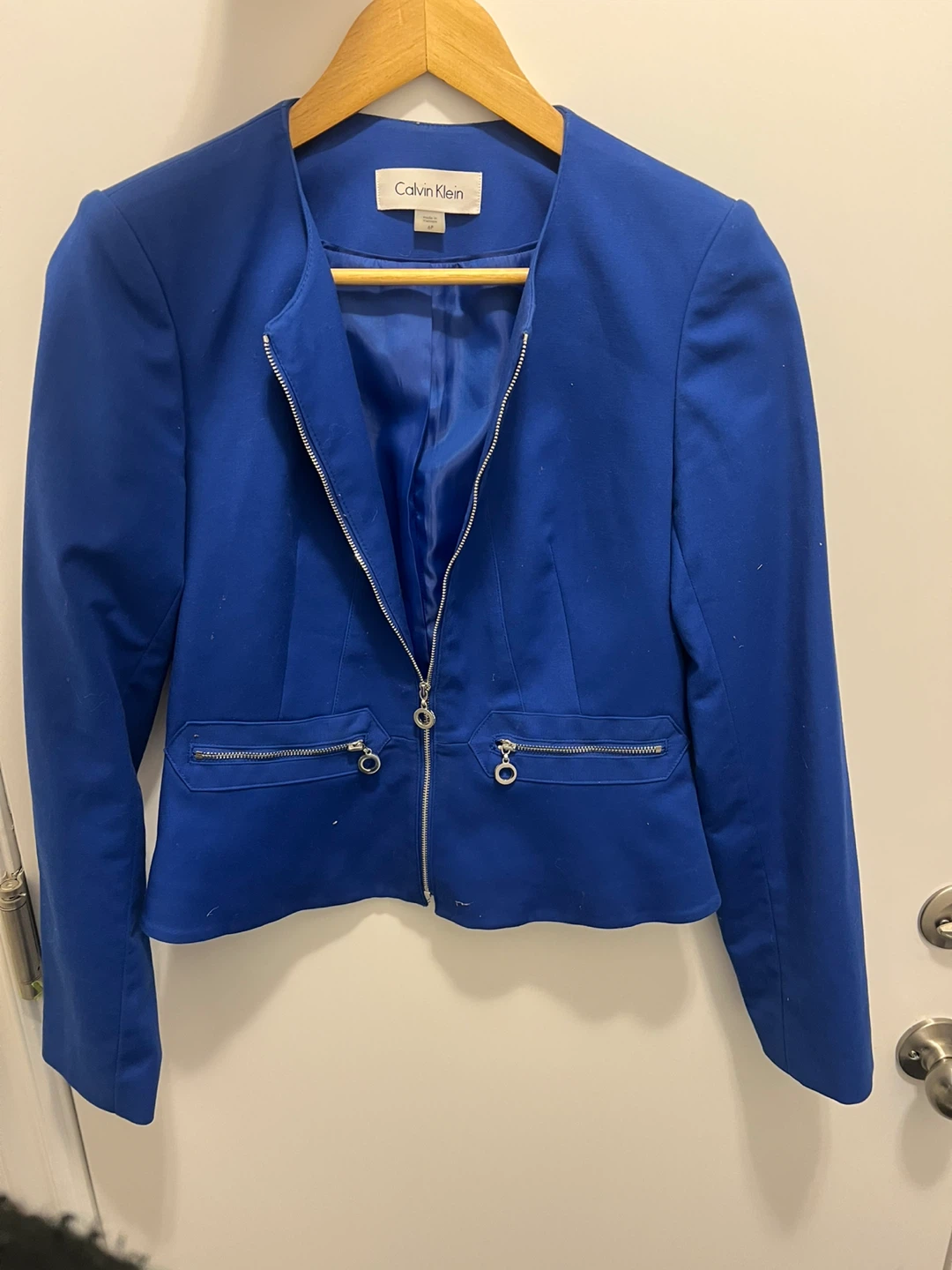 Calvin Klein Blue Blazer - Size 6P - photo 2