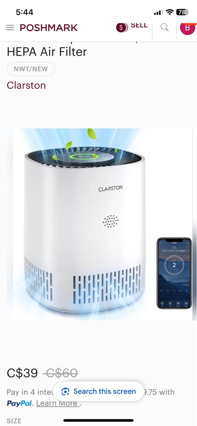 CLARSTON Air Purifier-KJ100F-Like New
