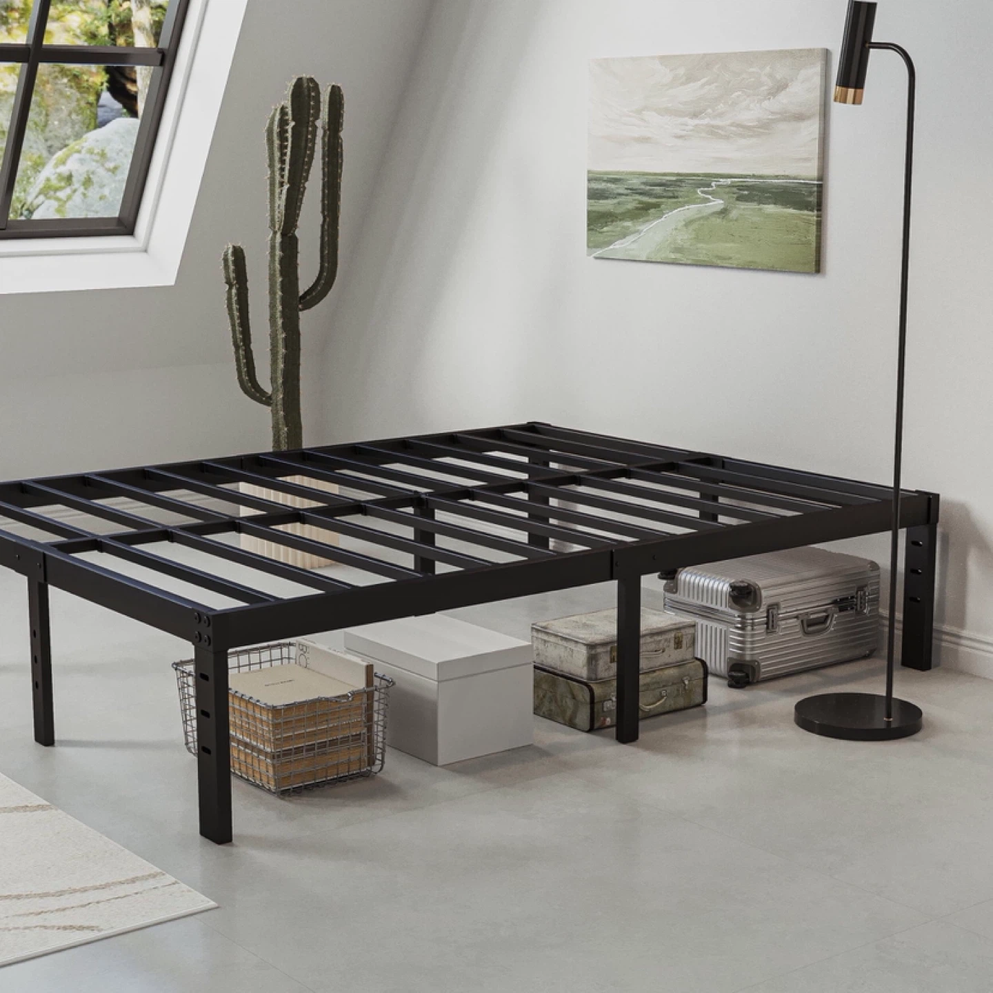 Queen Size Metal Bed Frame 14” - photo 2