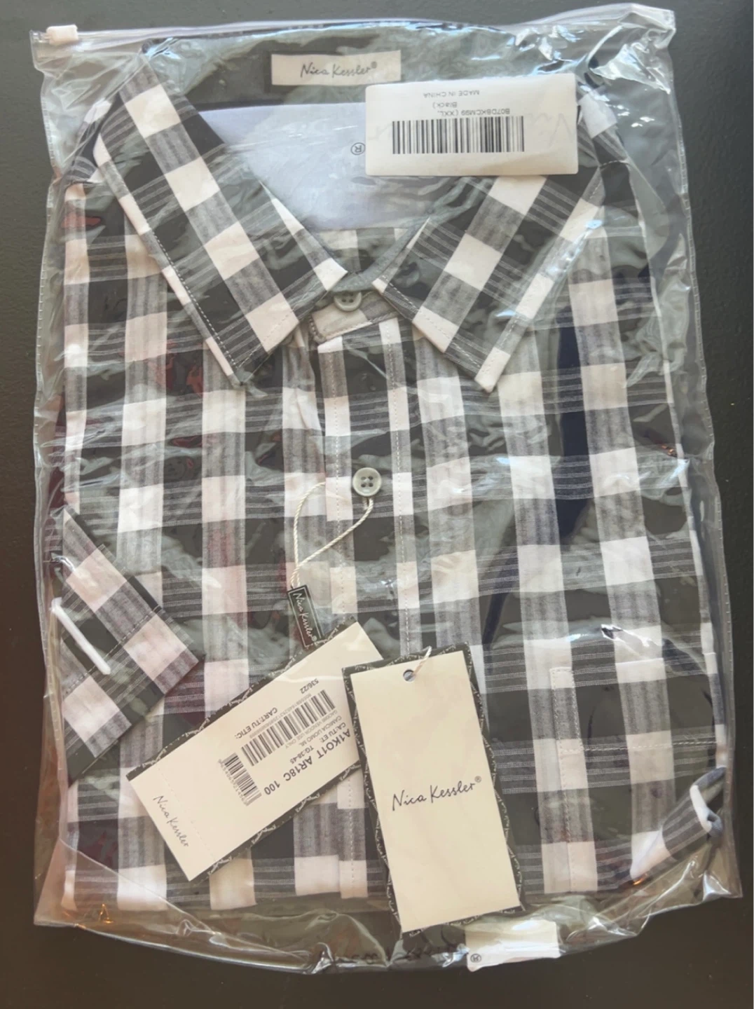 Nica Kessler Men's Plaid Shirt
