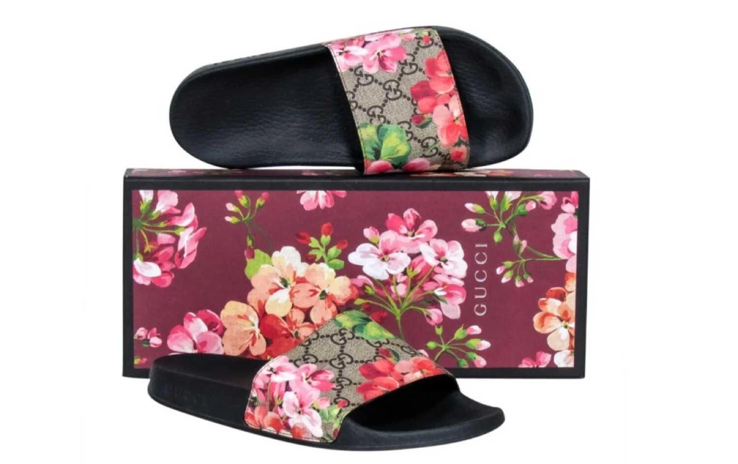 Gucci Blooms Supreme Slide - Size 8