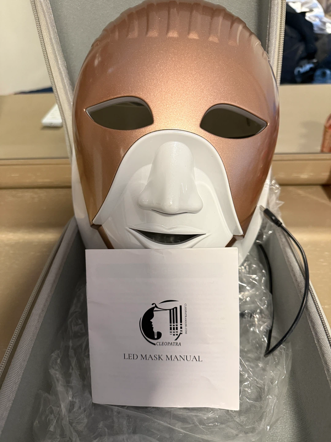Cleopatra LED Face Mask with Case and Manual