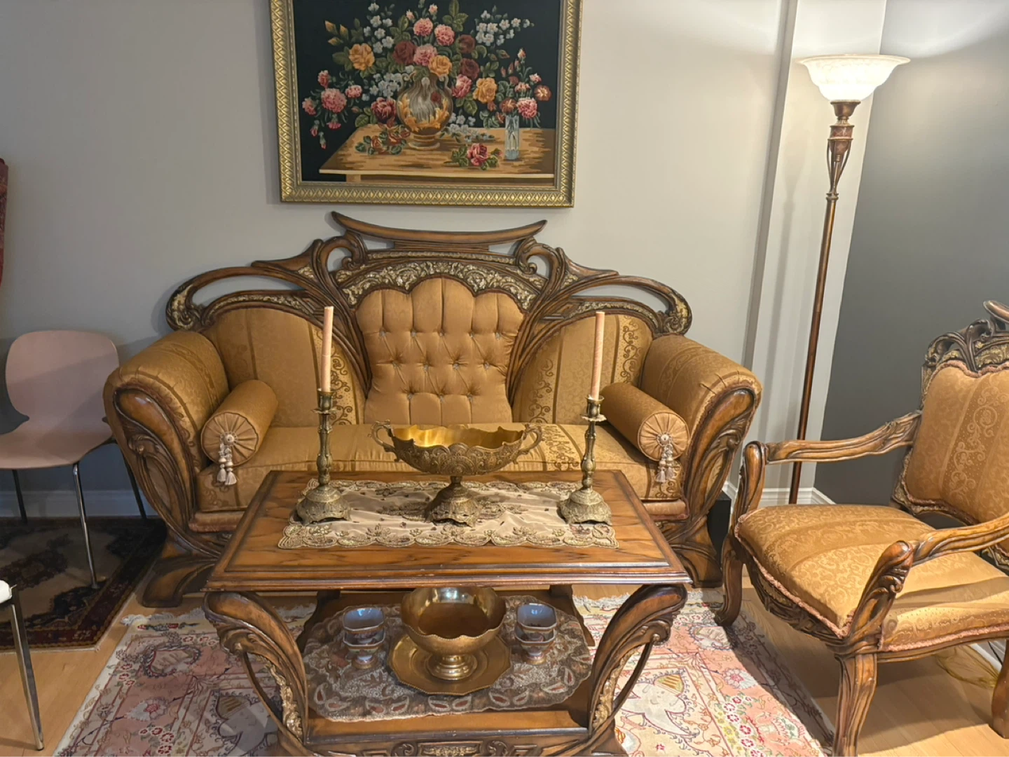 Vintage French Provincial Style Accent Chair