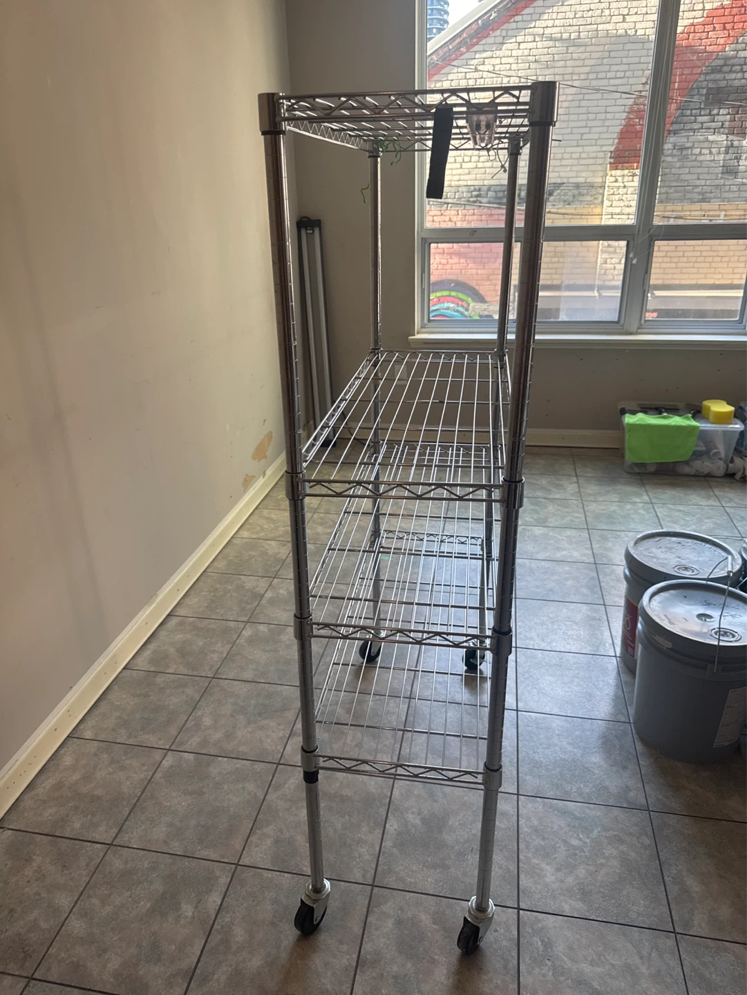 Wire Shelving Unit on Wheels - photo 2