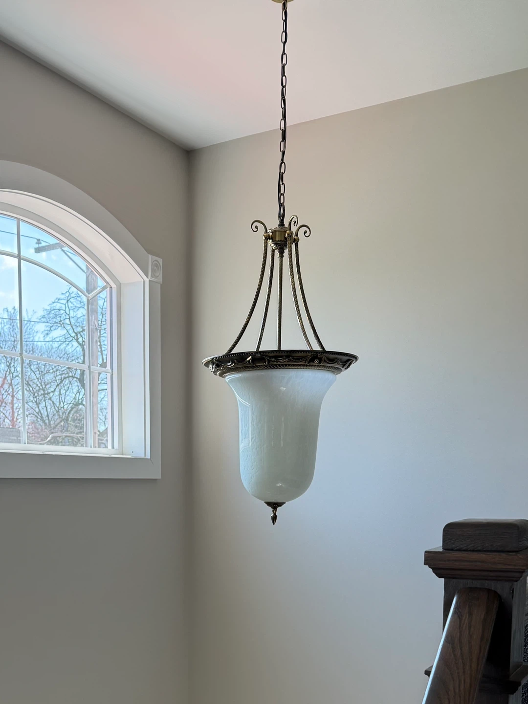 Solid burnished brass chandelier - photo 3