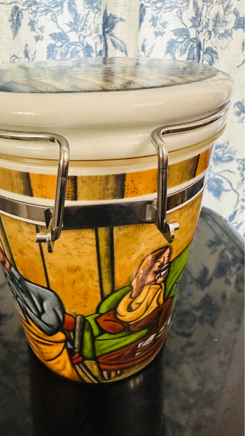 Decorative Ceramic Cafe Jar with Lid - photo 3