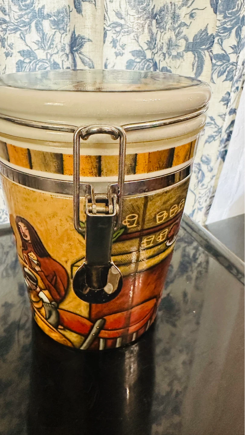 Decorative Ceramic Cafe Jar with Lid - photo 2