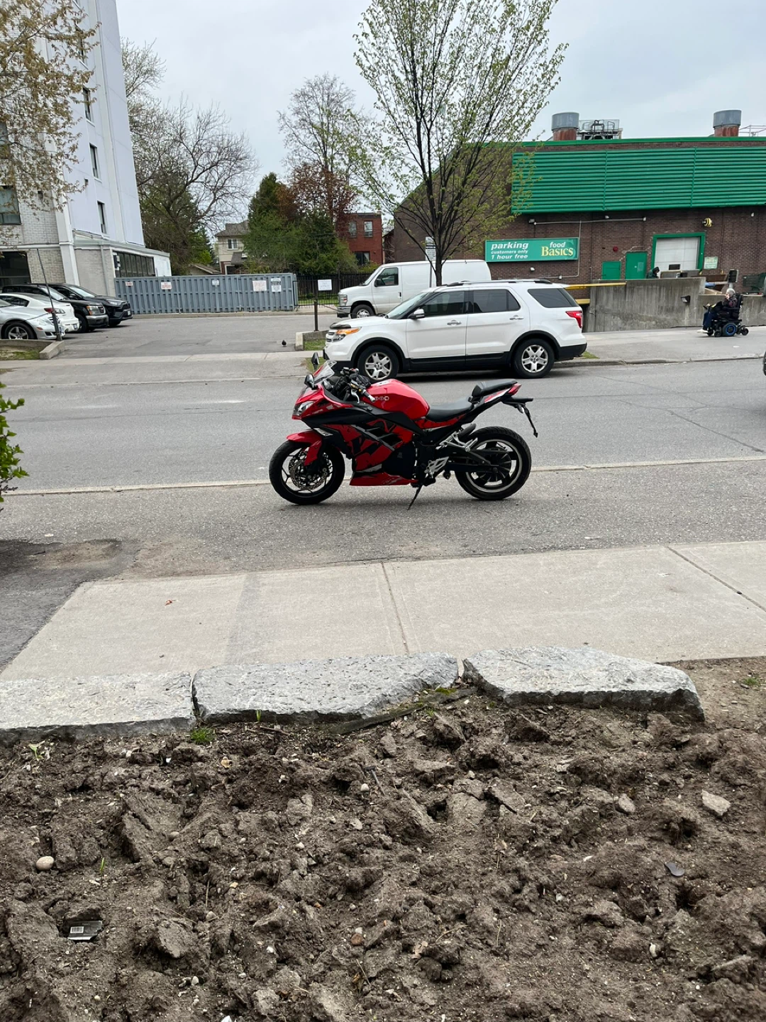 Red E-bike Sport Motorcycle - photo 4