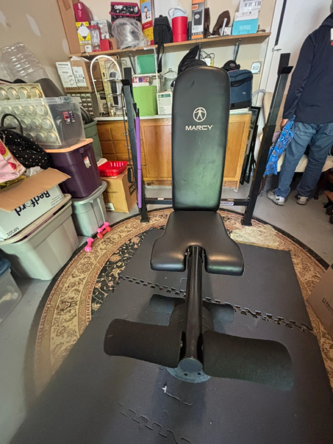 Marcy Weight Bench with Weight Plates