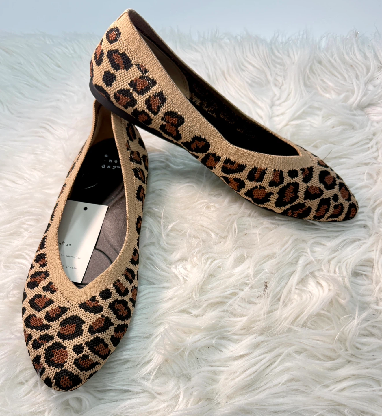A New Day Leopard Print Ballet Flats Size 10 - photo 5