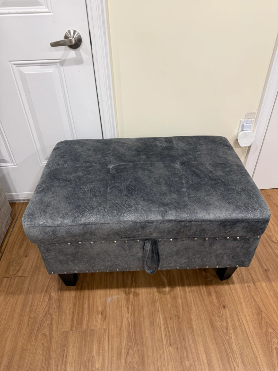 Grey Sectional Sofa with Storage Ottoman - photo 3
