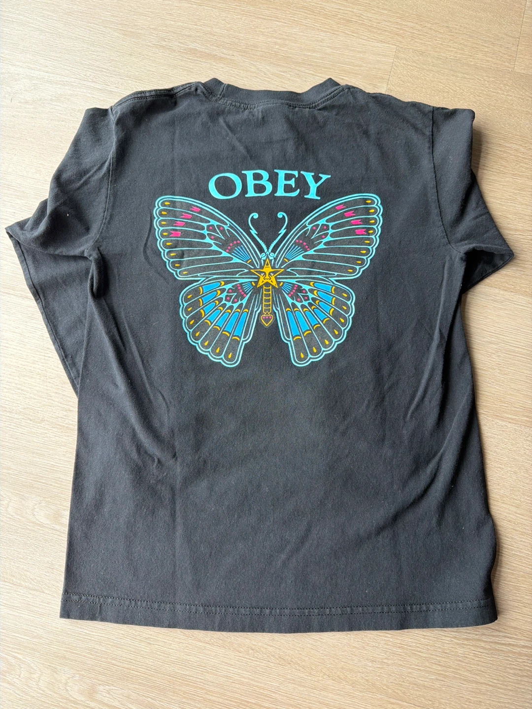 OBEY Black Long Sleeve Butterfly - photo 2