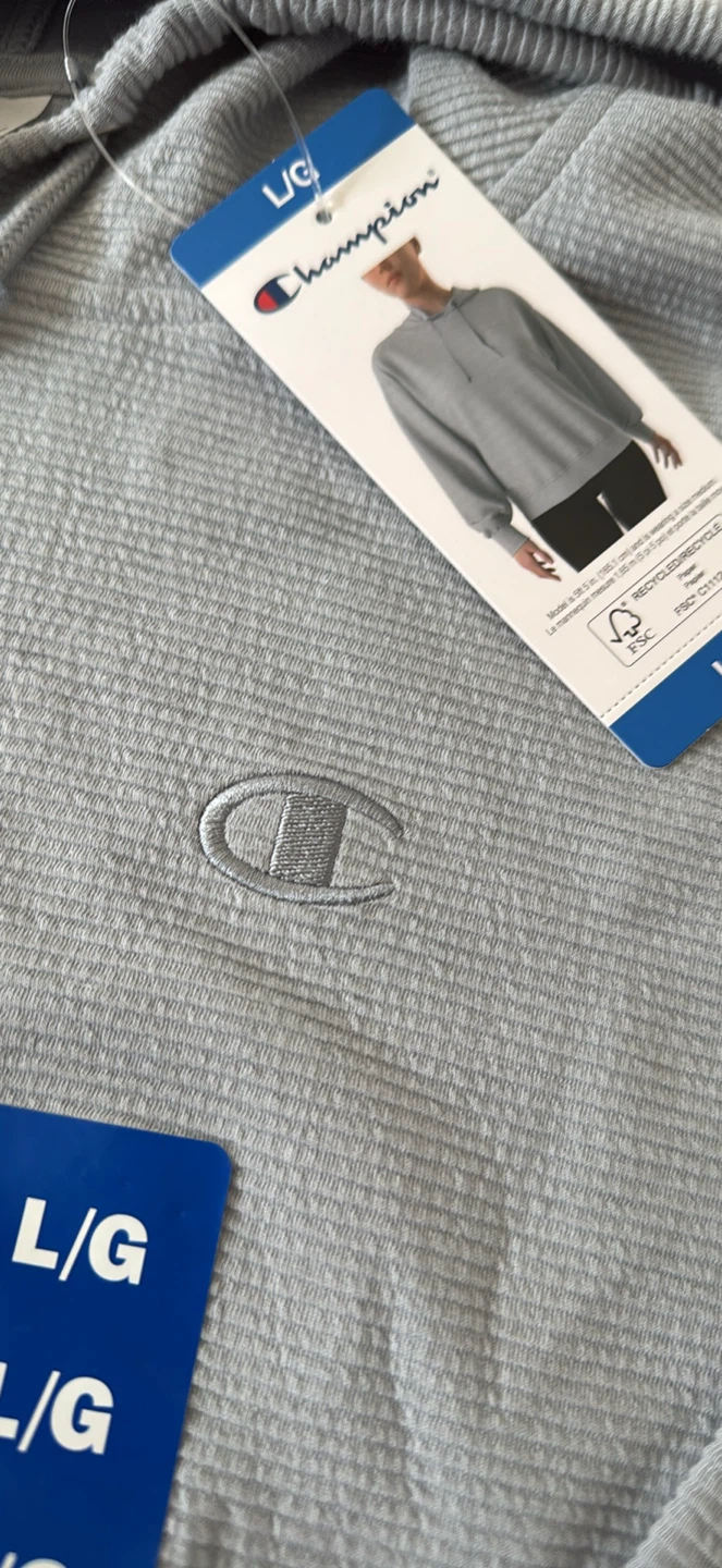 NWT Champion Hoodie Jacket Grey Size L - photo 3