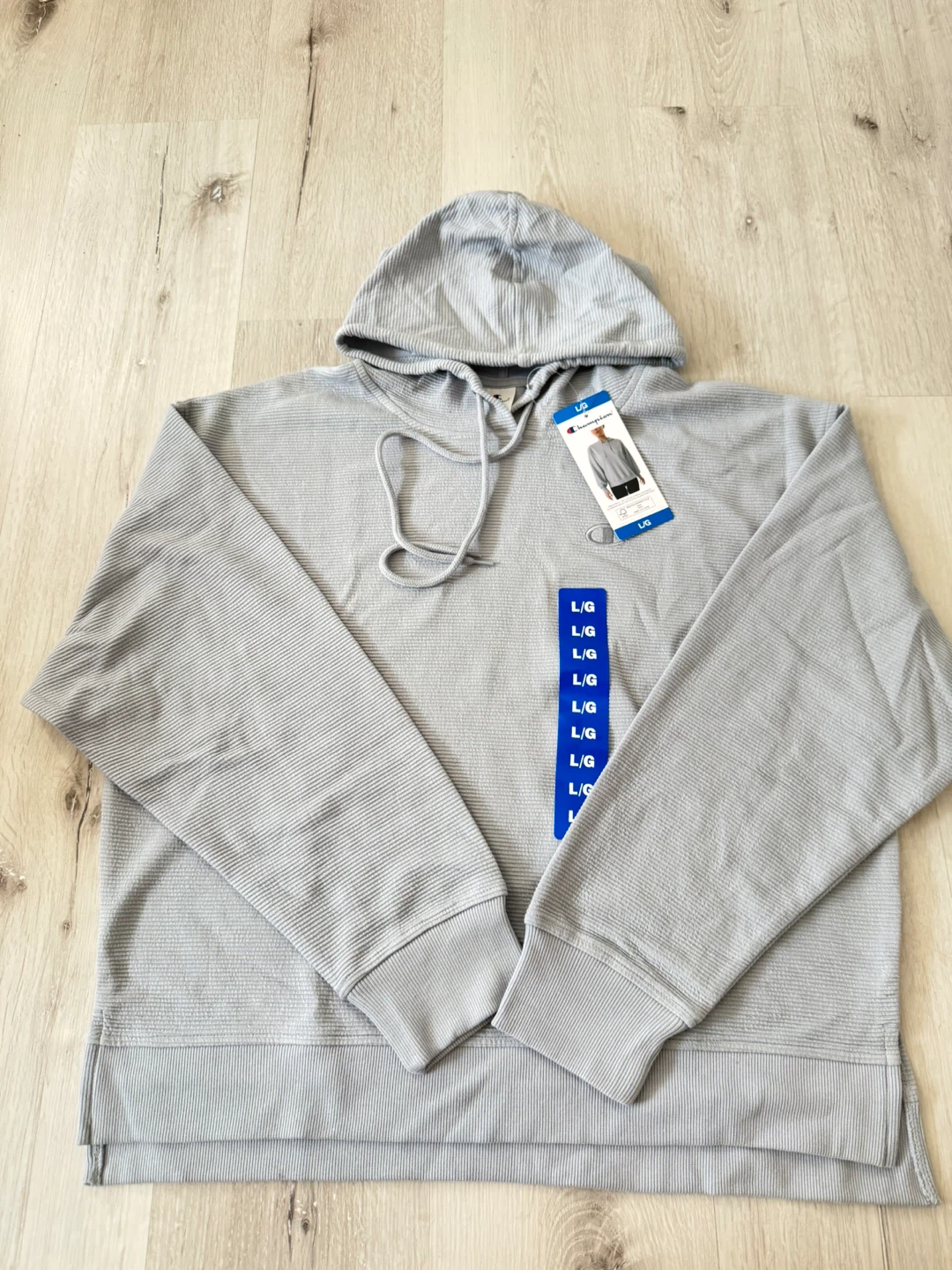 NWT Champion Hoodie Jacket Grey Size L