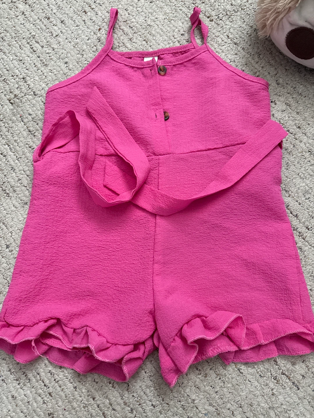 Girls Pink Romper