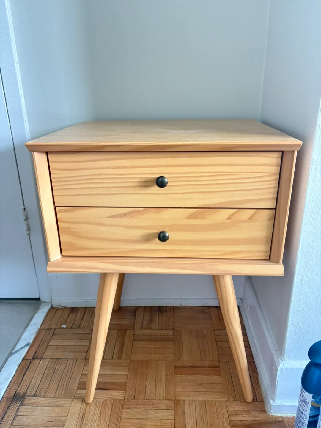 Light Wood Two Drawer Nightstands - photo 3
