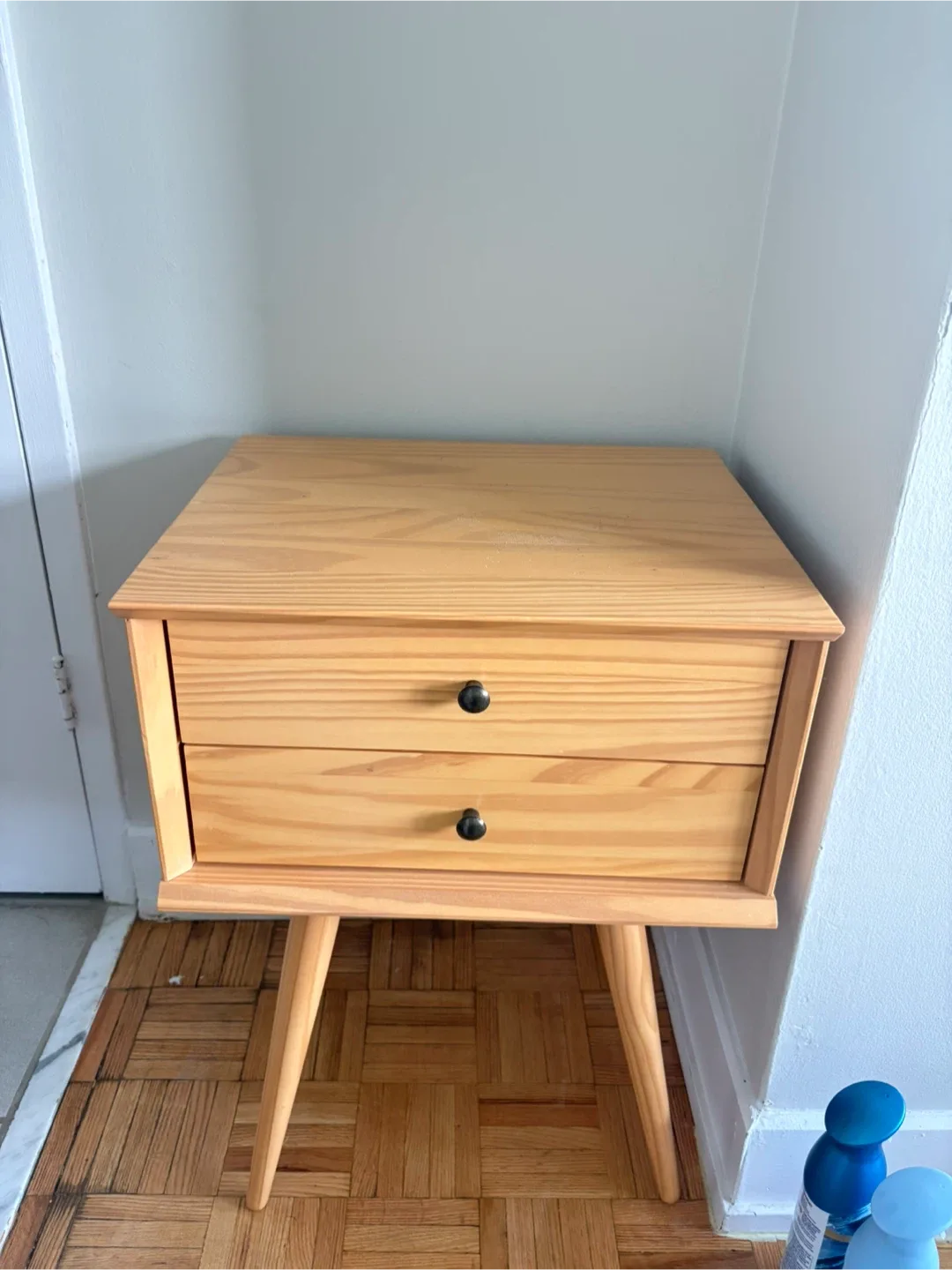 Light Wood Two Drawer Nightstands - photo 4