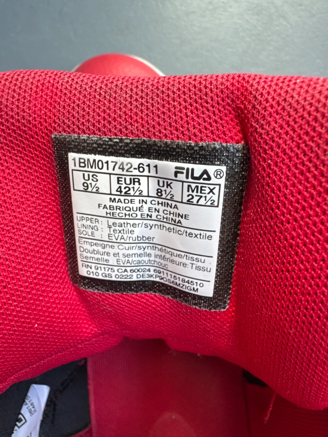 Fila Red Basketball Shoes - photo 2