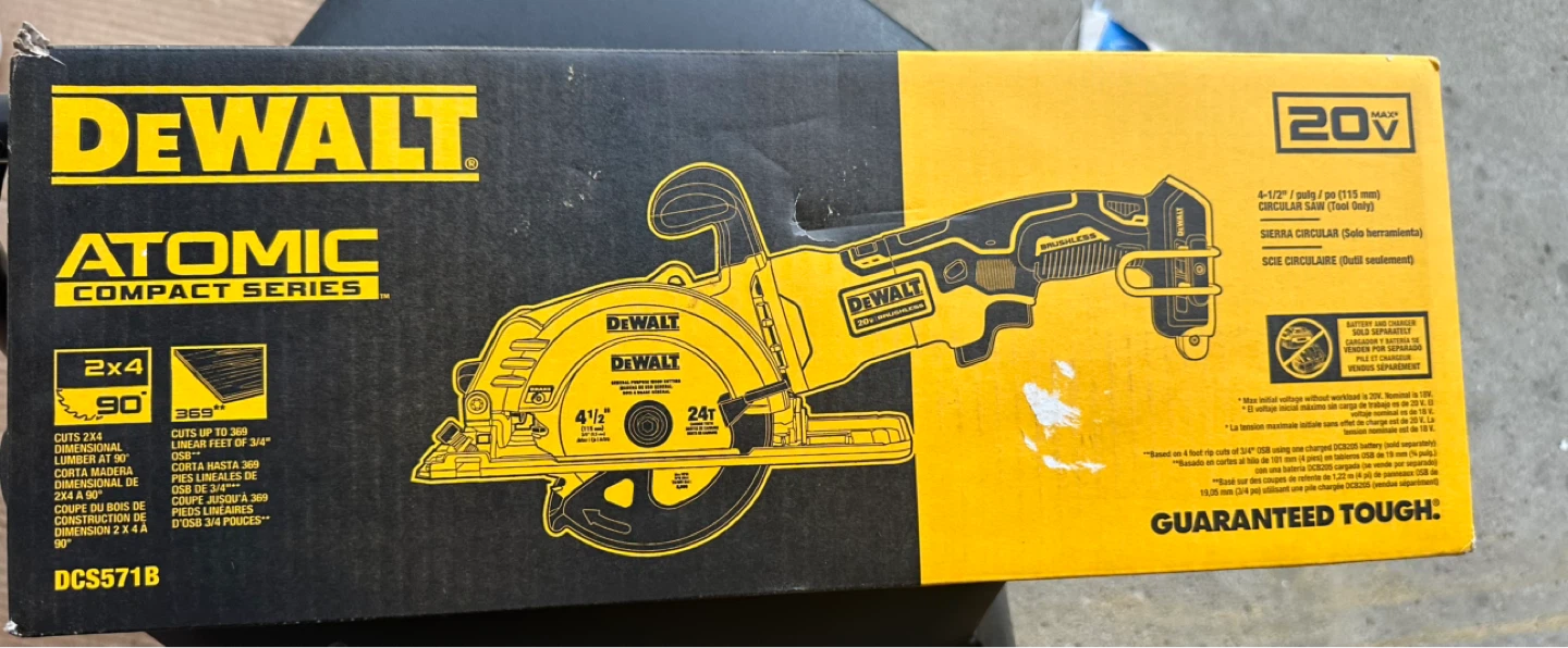 DEWALT Compact Series 4-1/2" Circular Saw (Tool Only) DCS571B
