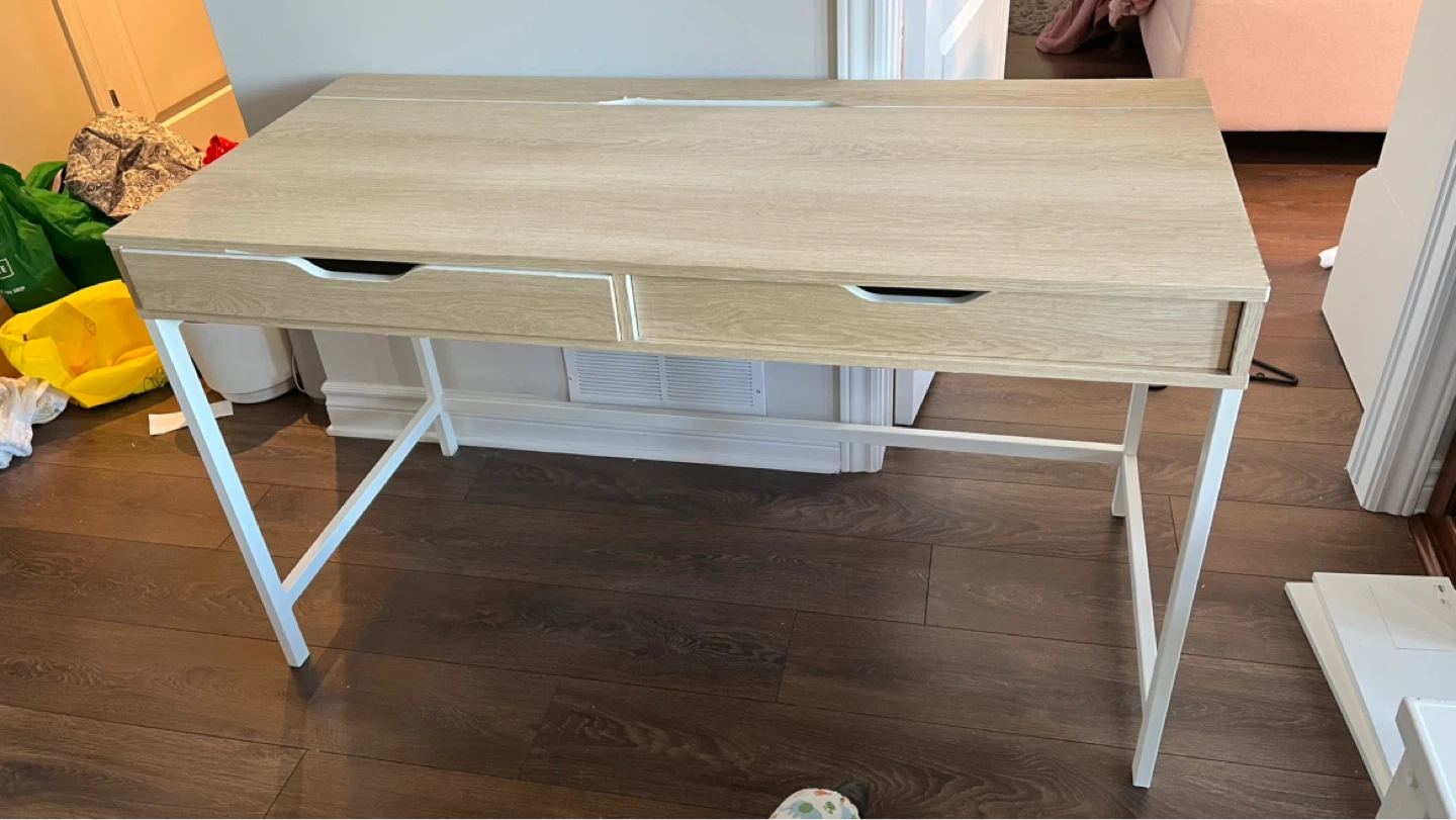 IKEA Desk with Cable Storage