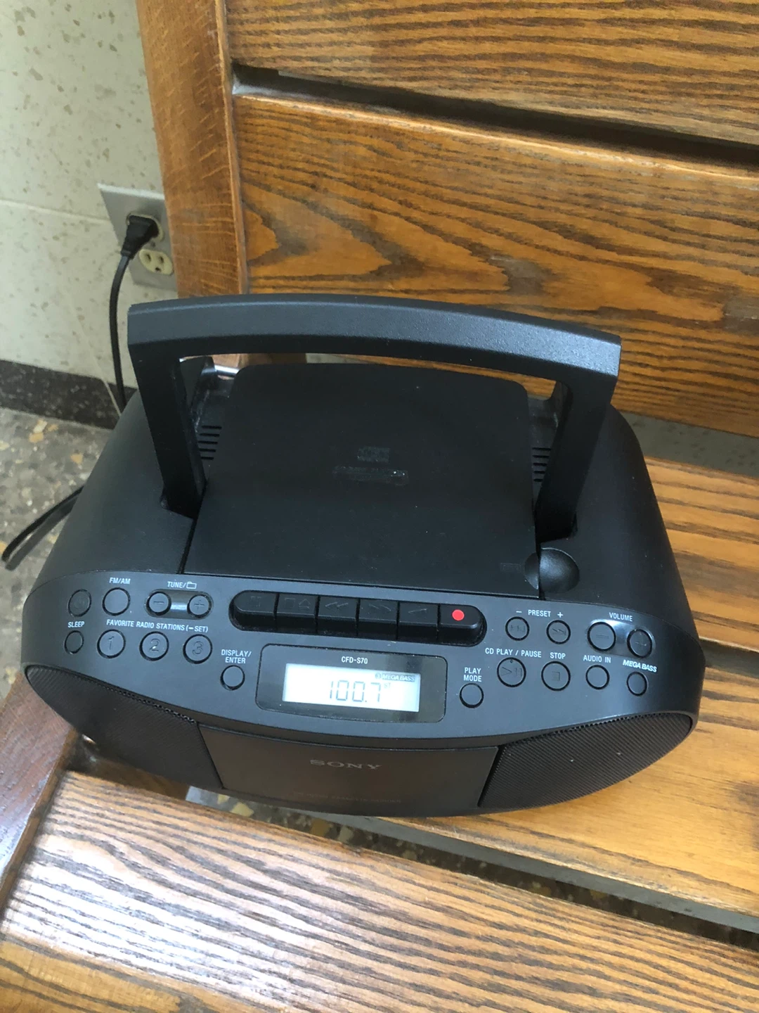 Sony CFD-S70 Boombox CD Player Cassette Radio