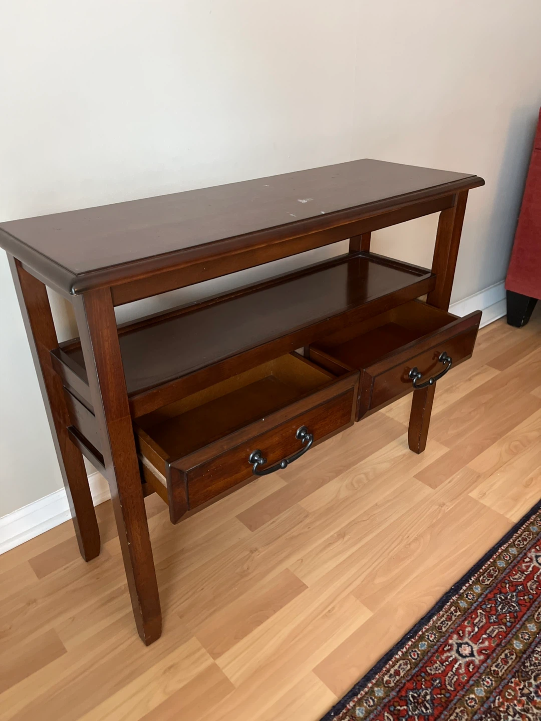Wooden Console Table with Drawers - photo 5