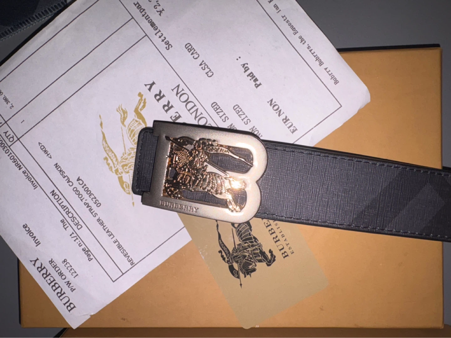 Rep Burberry belt 2 buckles double sides belt - photo 2
