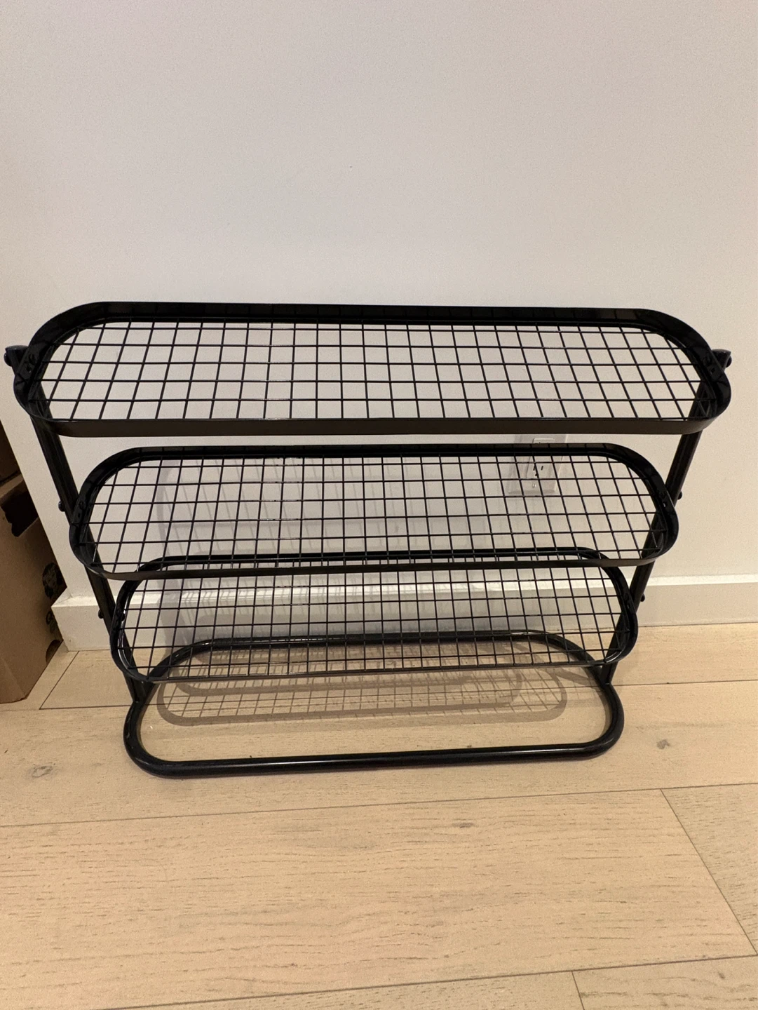 IKEA Black 3-Tier Wire Shoe Rack