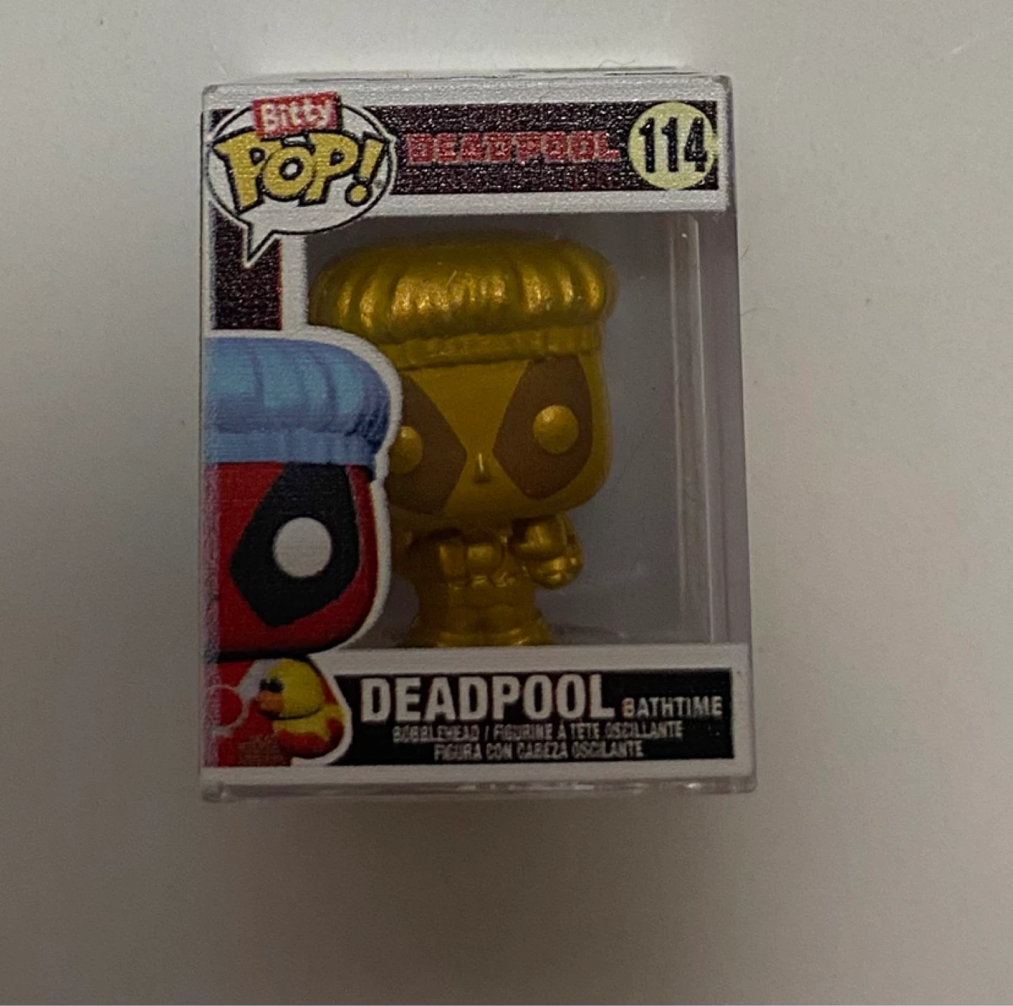 Deadpool Funko Bitty Pop 114 Bathtime Gold